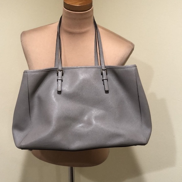 Michael Kors Jet Set Tote Bag Gray - Picture 3 of 11